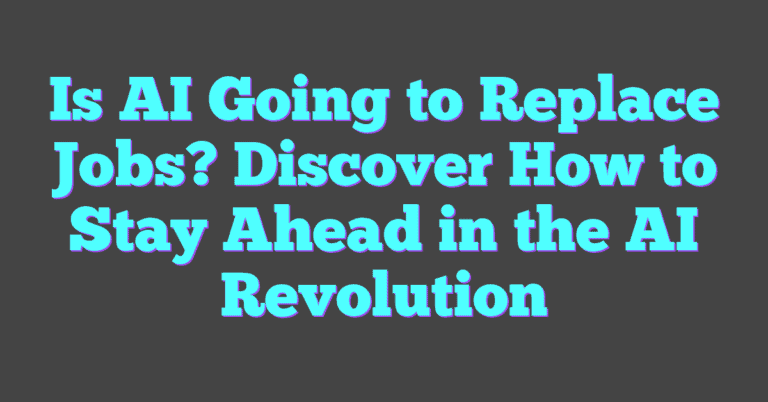 Is AI Going To Replace Jobs? Discover How To Stay Ahead In The AI ...